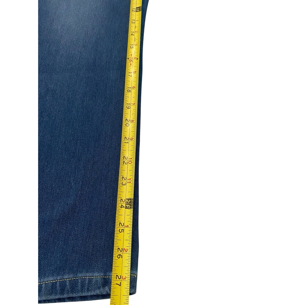 Halara Flex Denim Wide Leg Jeans Medium Petite Blue High Rise Stretch NWT New - Picture 6 of 9